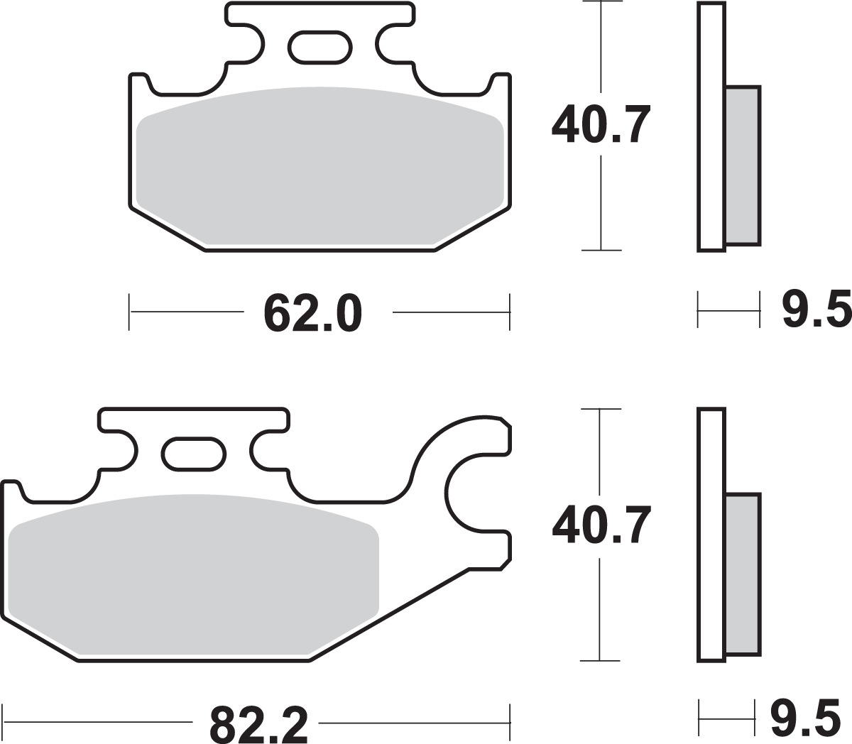 SBS SI Off-Road Sintered Brake Pads for Select 1983-2026 Models