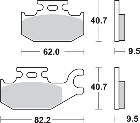SBS SI Off-Road Sintered Brake Pads for Select 1983-2026 Models
