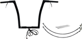 FBI Fat Baggers Wired 1-1/4" Flat Top Handlebar Kits for 15 FLTRX/S - Black / 16"