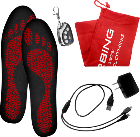 Gerbing Heated Clothing 3V Rechargeable Heated Insoles with Remote