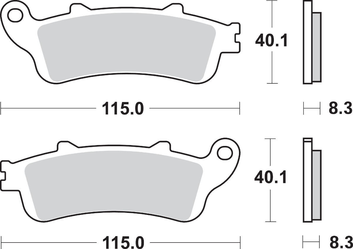 SBS Street Excel Sintered Brake Pads for Select 1977-2026 Honda Models