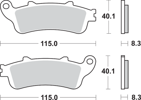 SBS Street Excel Sintered Brake Pads for Select 1977-2026 Honda Models