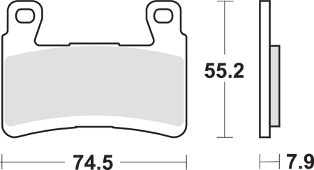 SBS Street Excel Sintered Brake Pads for Select 1983-2026 Kawasaki Models
