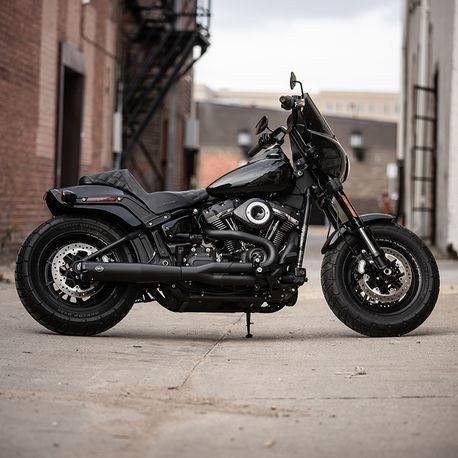 S&S Cycle 550-0857 Black SuperStreet 2:1 Exhaust System 18-Up Harley M8 Softail