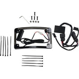 CD LED All-in-1 Signal Radius License Plate Frame 4 Harley FLH/T 14-23