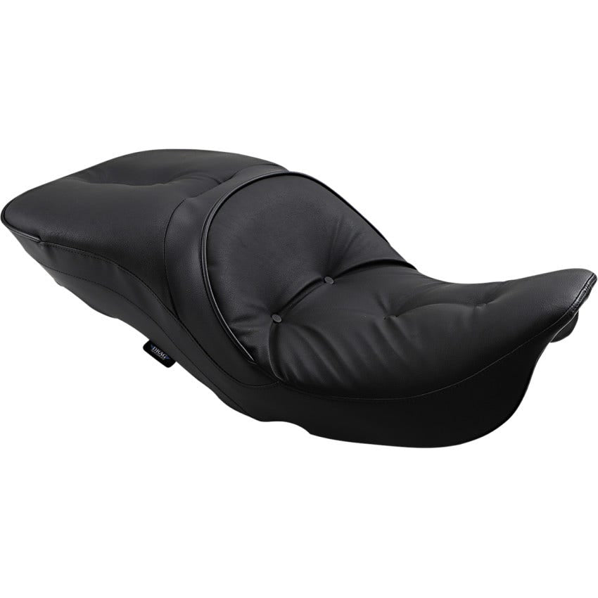 Drag Specialties Black Leather 2-Up Seat Harley 97-07 Touring