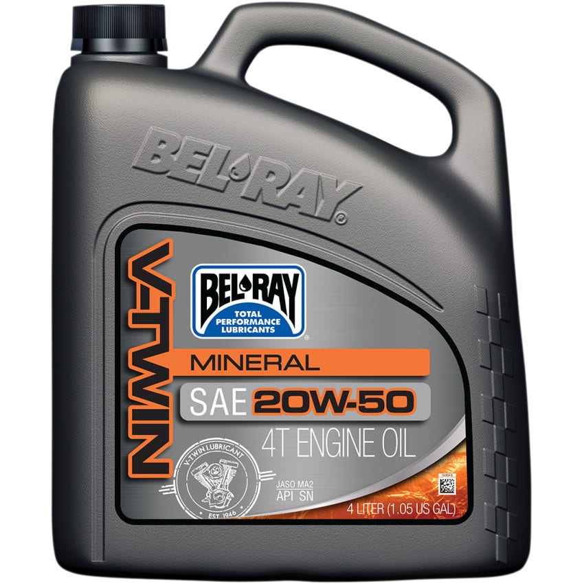 Bel-Ray 96905-BT4 V-Twin Mineral 4-Stroke Engine Oil