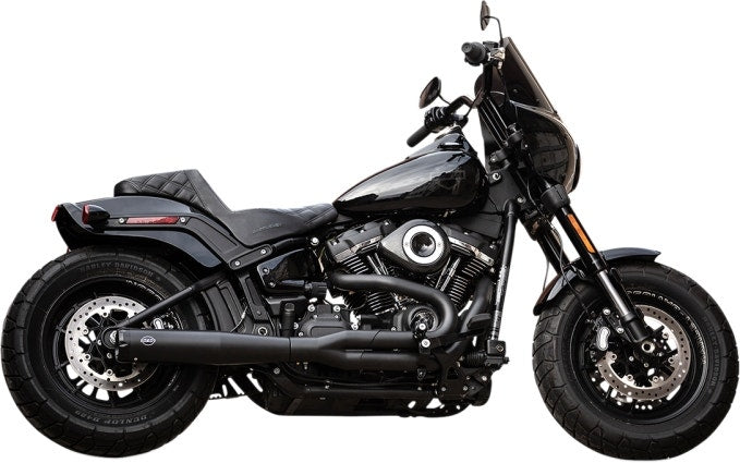 S&S 550-0789B Black w/ Black Tips 50-State SuperStreet 2-In-1 Exhaust M8 Fat Bob