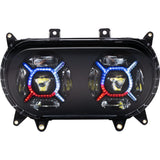 Custom Dynamics ProGLOW Double-X LED Headlights for Harley Road Glide