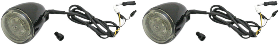 Custom Dynamics ProBeam Black Dynamic Ringz LED Turn Signals 14-19 Indian