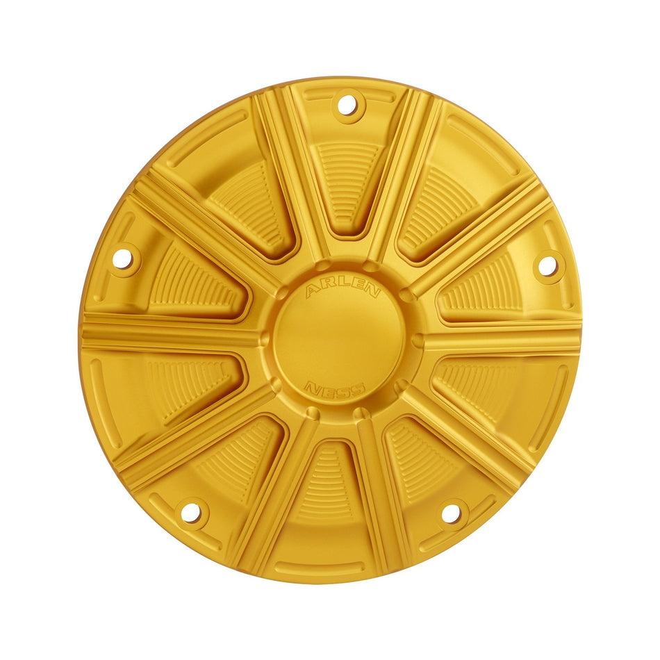 Arlen Ness 700-020 Gold 10-Gauge Derby Cover Billet Harley Twin Cam 99-17