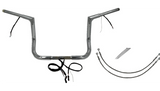 FBI Flat Top Plug n Play EZ 1-1/4" Handlebar Kit Harley 14-15 FLH/T