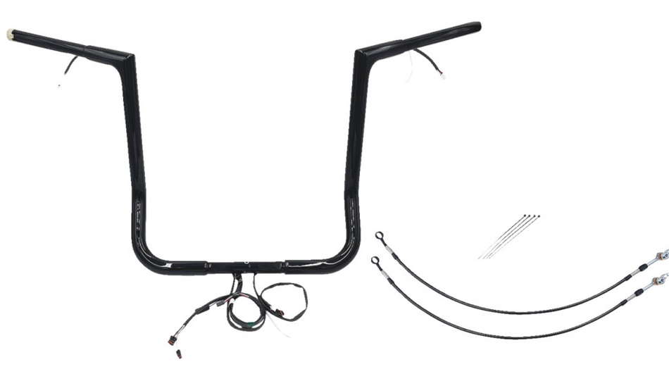 FBI Flat Top Plug n Play EZ 1-1/4" Handlebar Kit Harley 16-20 FLH/T