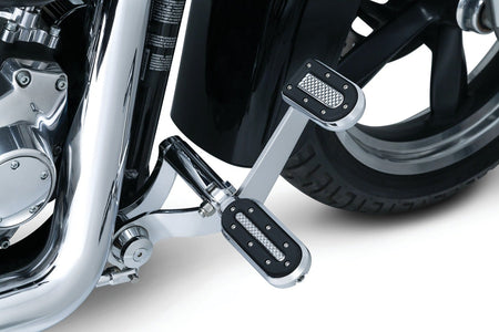 Kuryakyn Heavy Industry Chrome Male Mount Foot Pegs for Harley FL Softail Dyna XL 7031