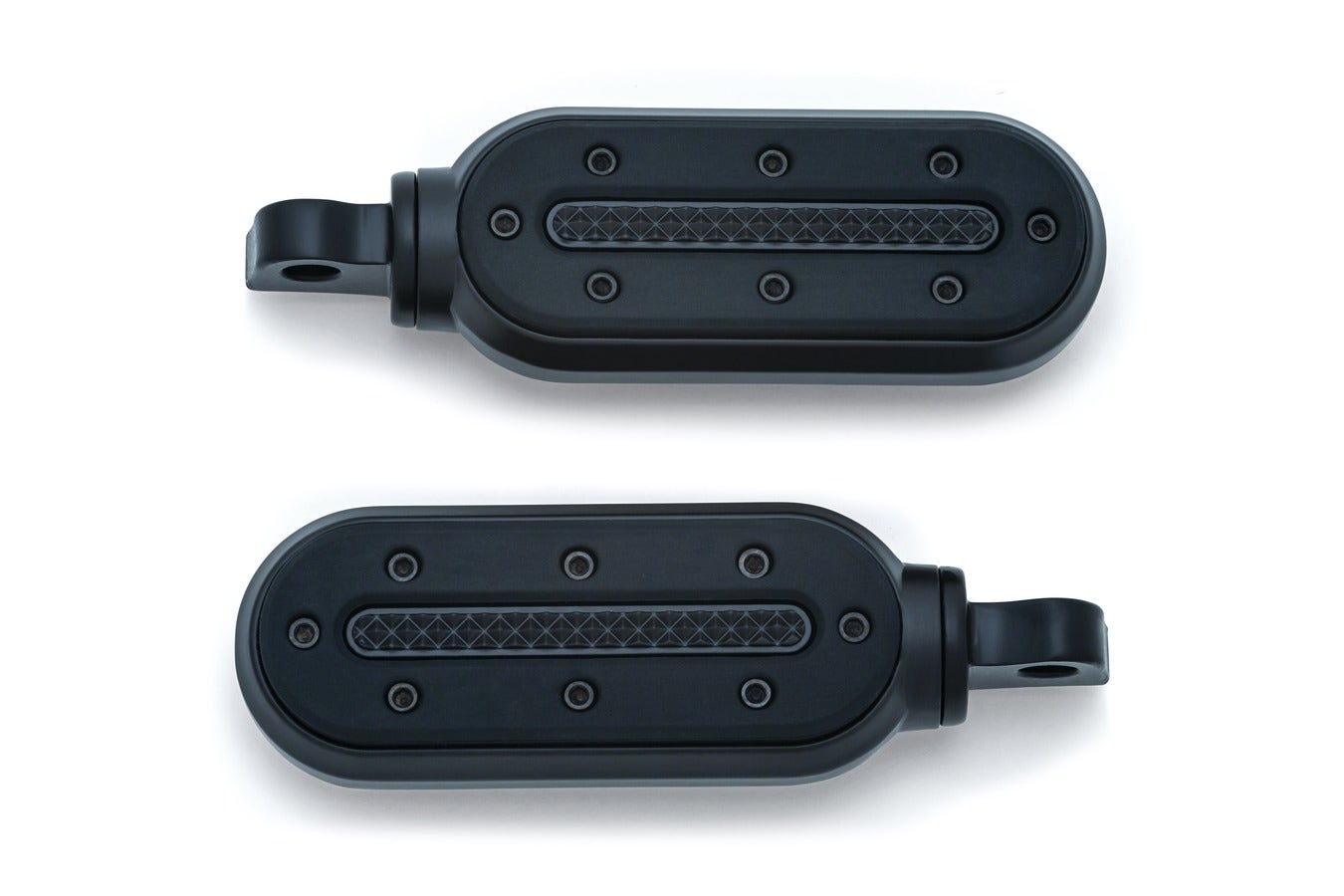 Kuryakyn Heavy Industry Satin Black Male Mount Foot Pegs for Harley FL Softail Dyna XL 7032