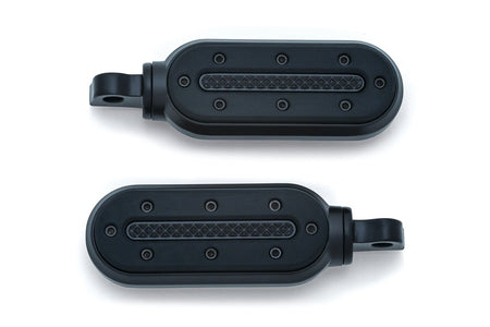 Kuryakyn Heavy Industry Satin Black Male Mount Foot Pegs for Harley FL Softail Dyna XL 7032