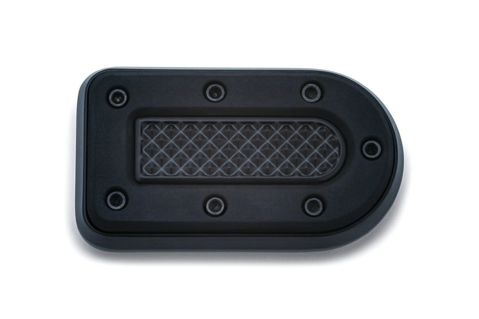 Kuryakyn Heavy Industry Satin Black FX Brake Pedal Pad for Harley Softail Dyna XL 7038