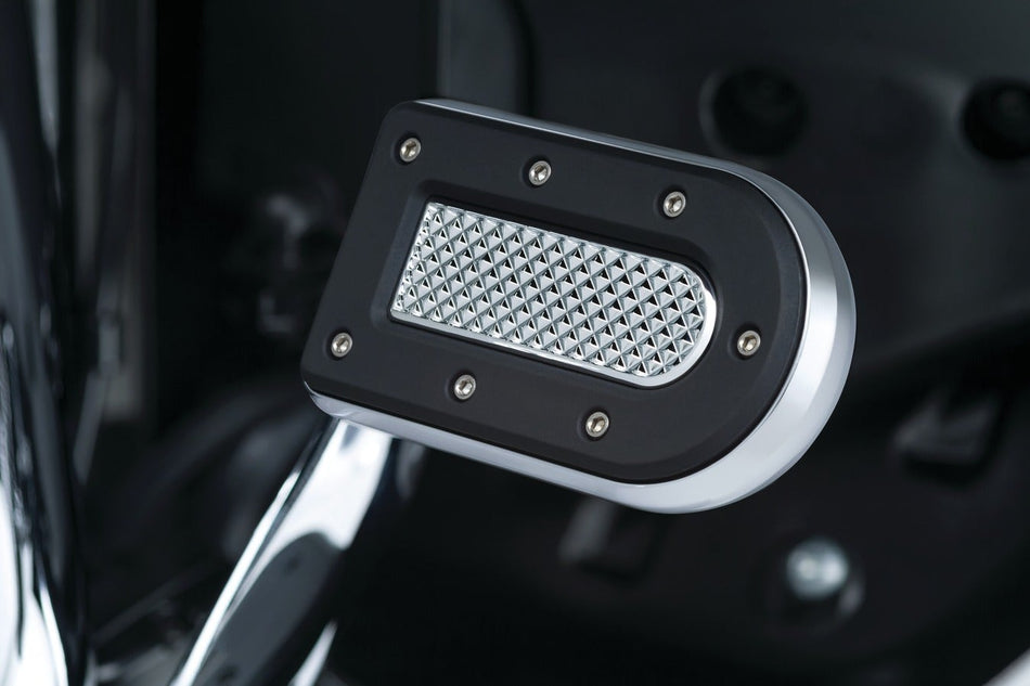 Kuryakyn Heavy Industry Chrome FL Brake Pedal Pad for Harley Models 7039