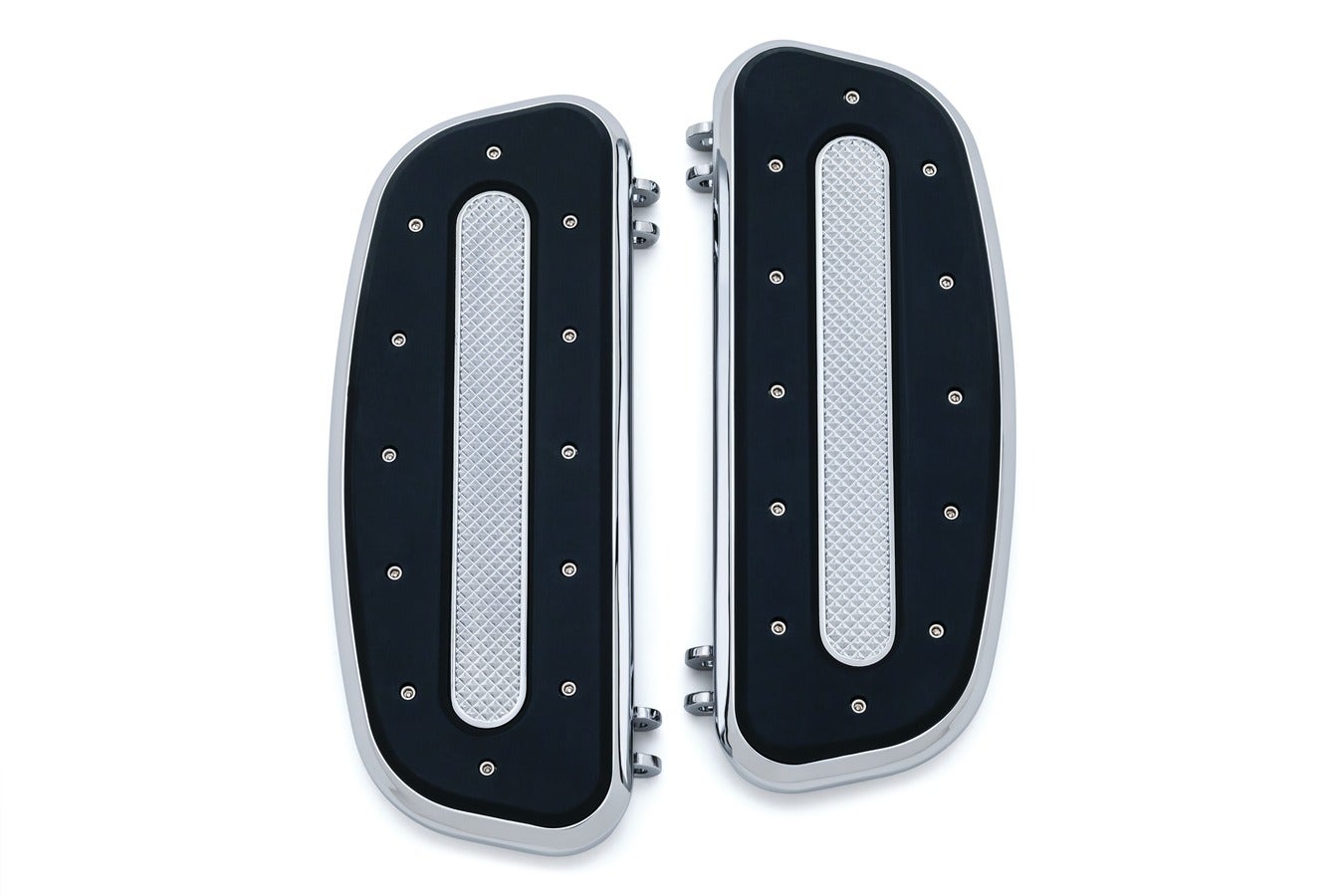 Kuryakyn Chrome Driver Front Heavy Industry Floorboards Boards Harley FLH FLST FLD 7041