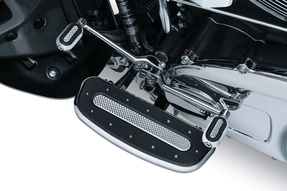 Kuryakyn Chrome Driver Front Heavy Industry Floorboards Boards Harley FLH FLST FLD 7041