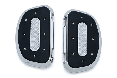 Kuryakyn Chrome Passenger Rear Heavy Industry Floorboards Boards Harley FLH FLST FLD 7043