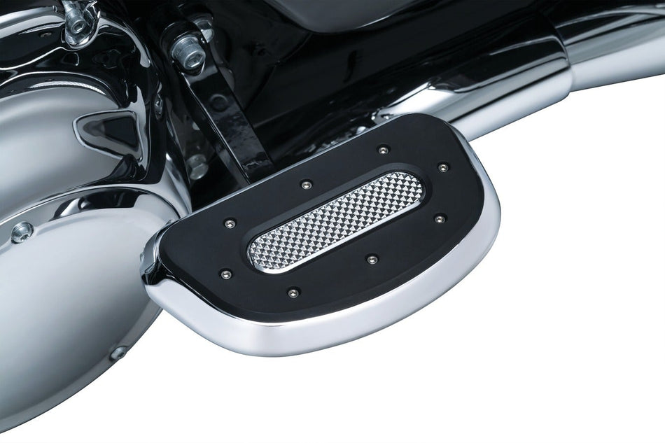 Kuryakyn Chrome Passenger Rear Heavy Industry Floorboards Boards Harley FLH FLST FLD 7043