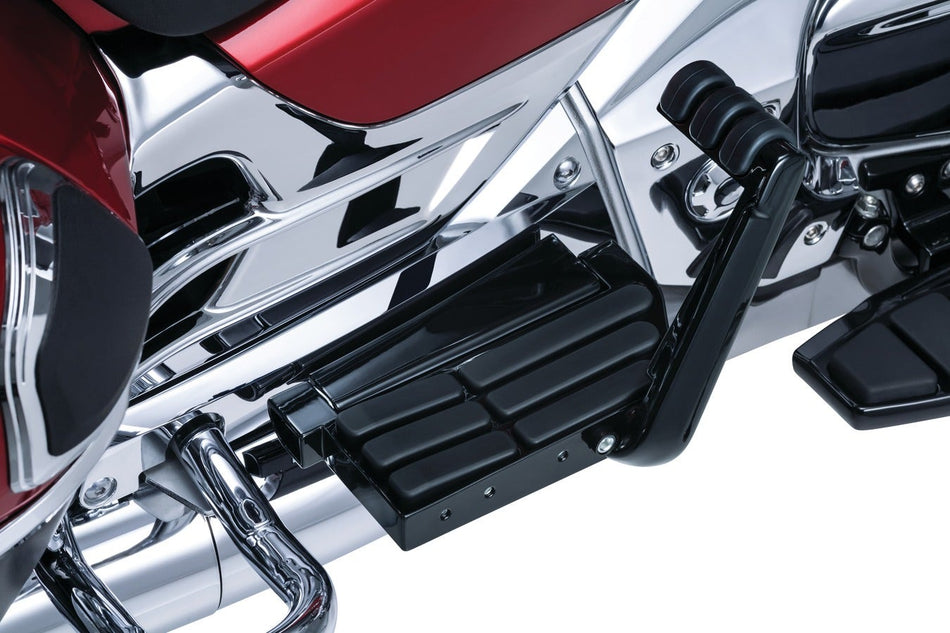 Kuryakyn Gloss Black Transformer Passenger Floorboards for 01-16 GL1800 & F6B