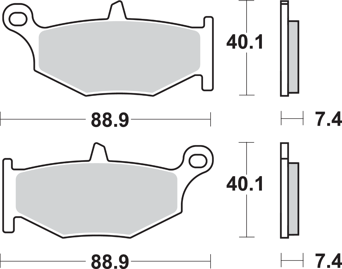 SBS Street Excel Sintered Brake Pads for Select 1983-2027 Suzuki Models