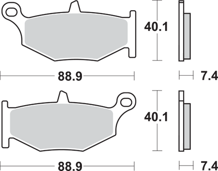 SBS Street Excel Sintered Brake Pads for Select 1983-2027 Suzuki Models