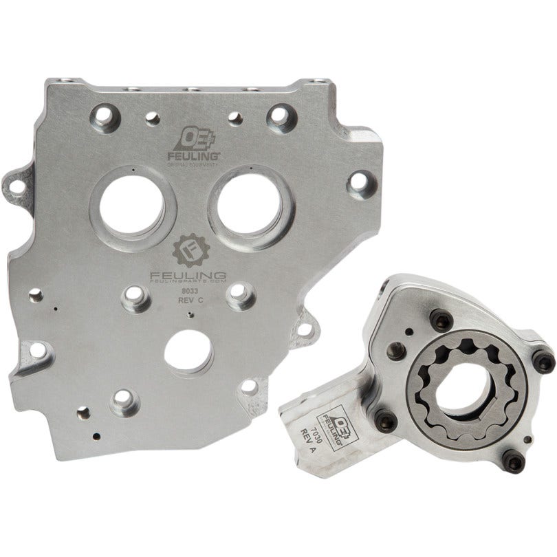 Feuling OE+ Billet Cam Pressure Plate Oil Pump Gear / Chain Drive 07-17 Twin Cam