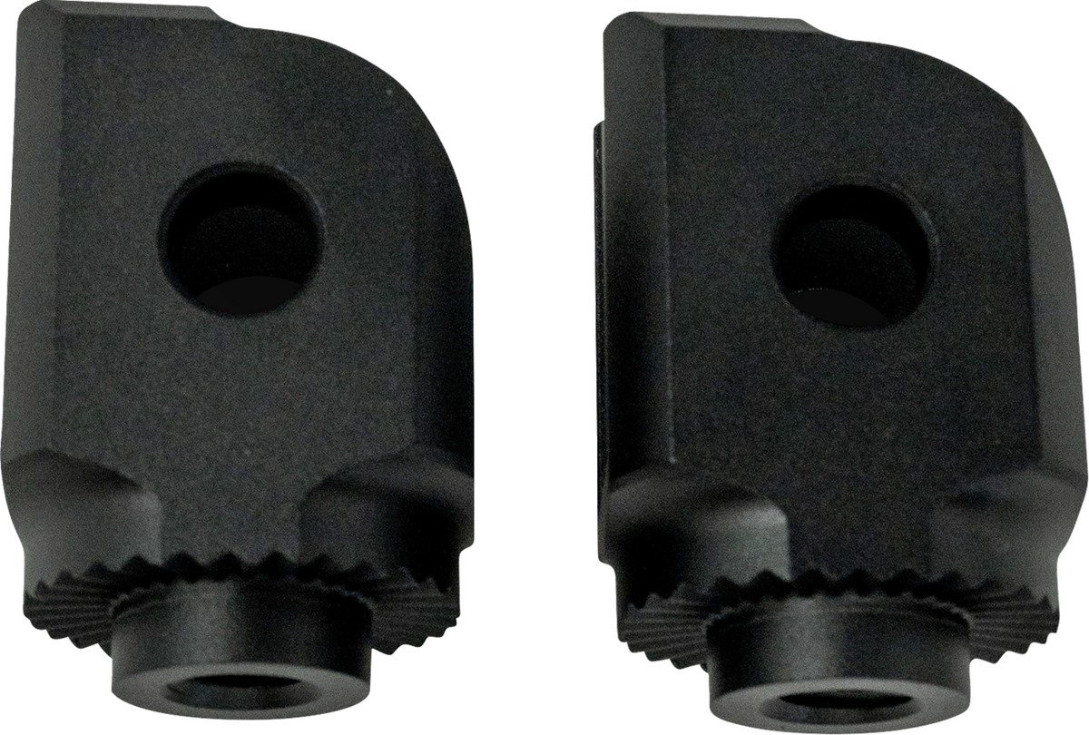 Kodlin Splined Peg Adapters - Driver for Harley-Davidson Softail, Sportster S & Pan America - Black