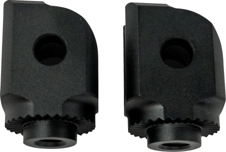 Kodlin Splined Peg Adapters - Driver for Harley-Davidson Softail, Sportster S & Pan America - Black