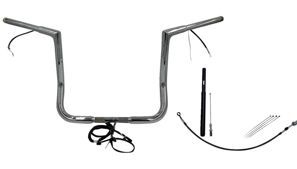 FBI Flat Top Plug n Play EZ 1-1/4" Handlebar Kit Harley 21-23 FLH/T