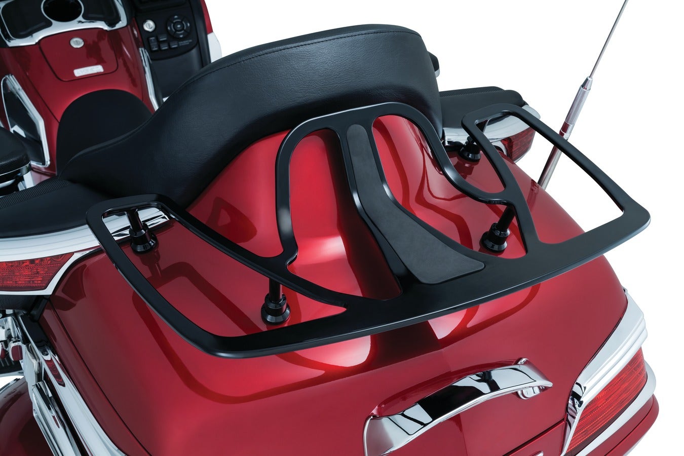 Kuryakyn Gloss Black Luggage Rack for Honda Goldwing GL1800 01-16 7157
