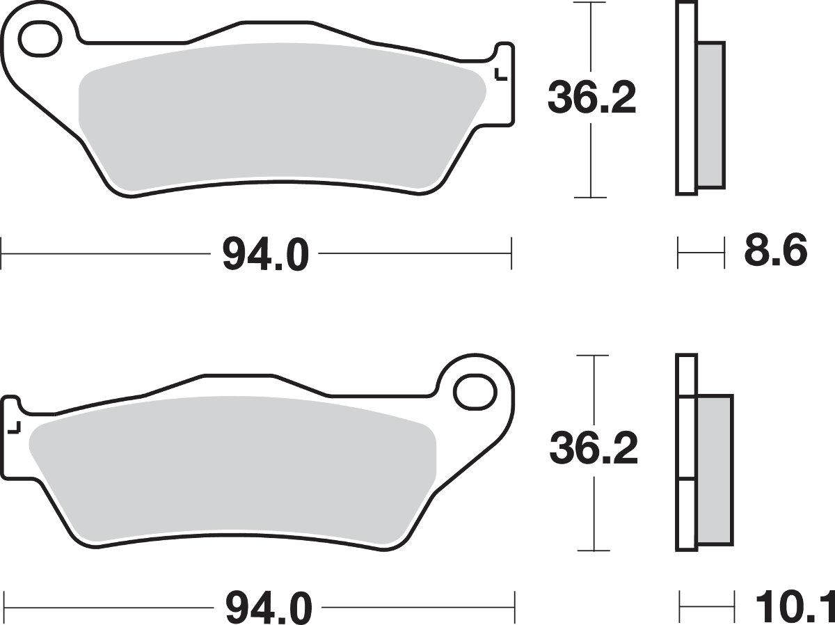 SBS Street Excel Sintered Brake Pads for Select 1994-2026 BMW Models
