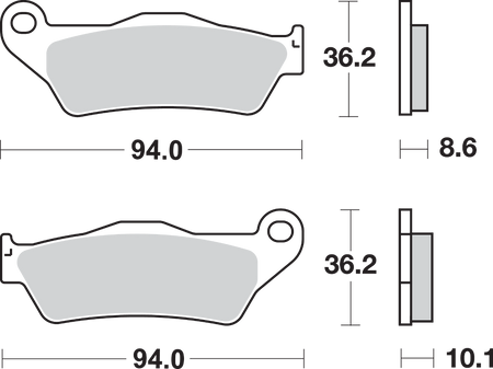 SBS Street Excel Sintered Brake Pads for Select 1994-2026 BMW Models