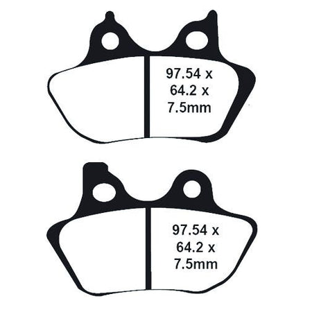 Lyndall Racing Xtreme Low Dust Series Front Rear Brake Pads Harley Models 00-07 | 7195 Repl OEM 44082-00 A C