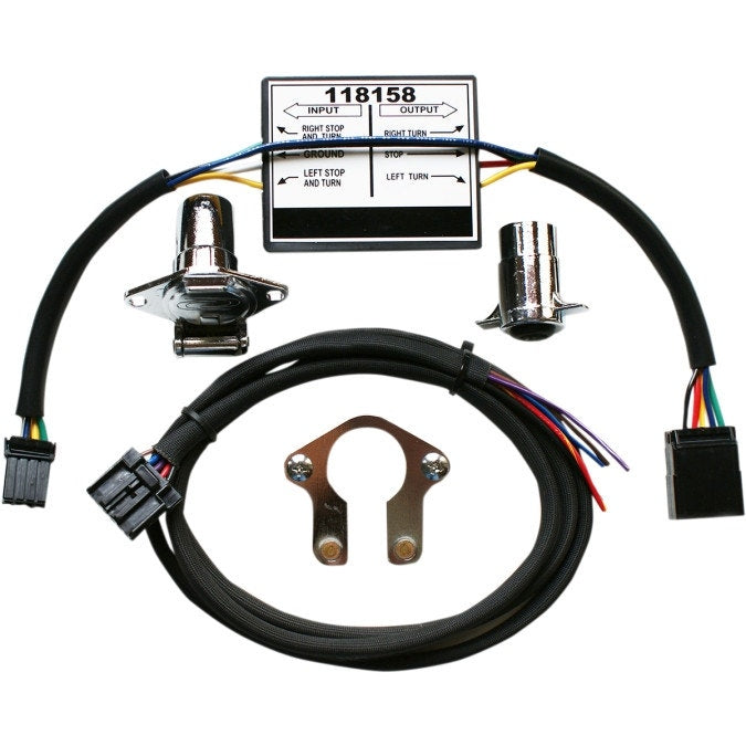 Khrome Werks 720753 4 to 5 Wire Converter with Bracket for Harley 14-20 FLH/T