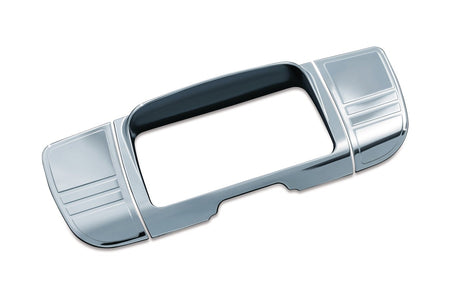 Kuryakyn Chrome Deluxe Tri Line Stereo Trim Cover for Harley Touring FLH/T  14-17