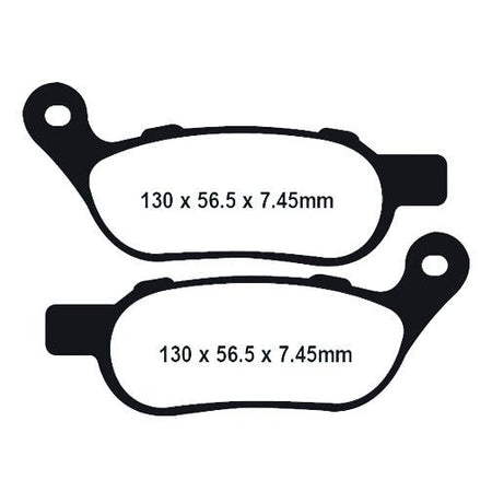 Lyndall Racing Xtreme Low Dust Series Rear Brake Pads Harley Softail Dyna 08-15