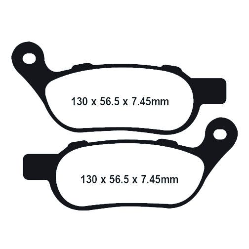 Lyndall Racing Xtreme Low Dust Series Rear Brake Pads Harley Softail Dyna 08-15