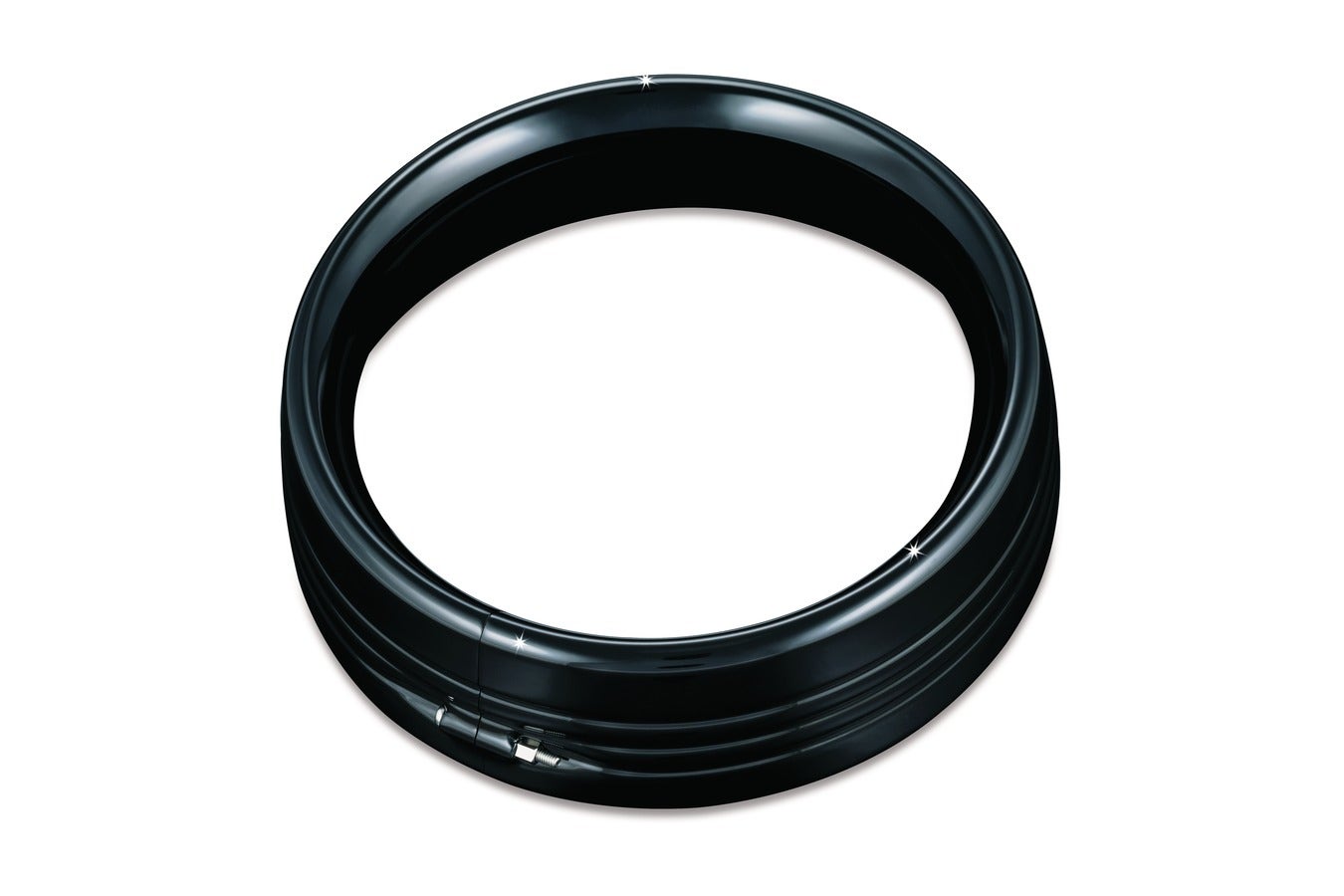Kuryakyn Gloss Black Non LED Trim Ring for 7" Headlight (ea)