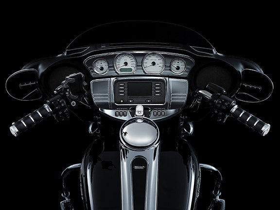 Kuryakyn Chrome Batwing Dash Switch Panel Accent Cover Harley 14-17 7283