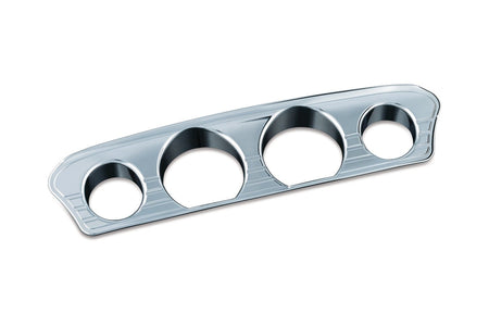 Kuryakyn Chrome Tri-Line Gauge Trim for Harley '14-'17 Touring & Trike