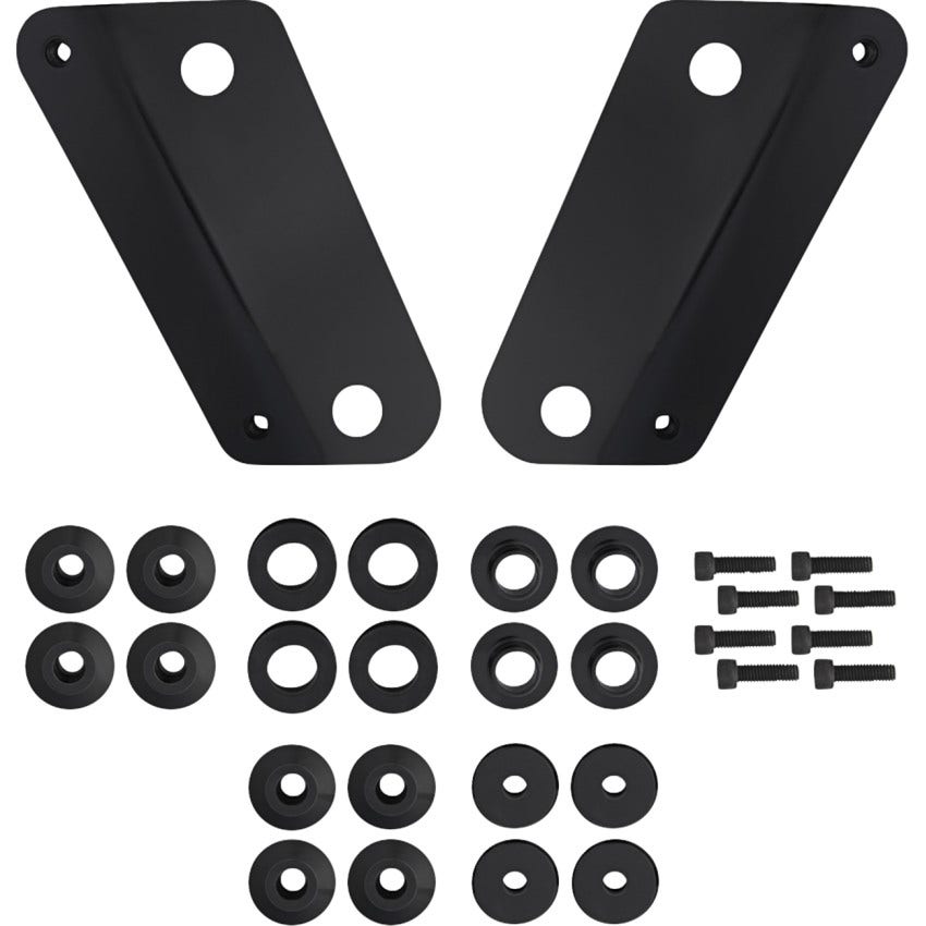 Memphis Shades MEB9085 Windshield Adapter Kit - Black - Harley-Davidson FLHX