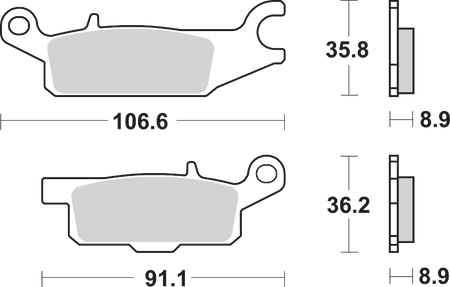 SBS SI Off-Road Sintered Brake Pads for Select 1983-2026 Models