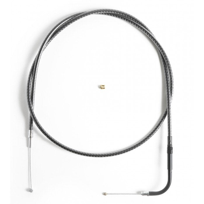 Magnum KARBONFIBR 47 1/2" Throttle Cable Smooth 90 Degree Harley Big Twin 84-17