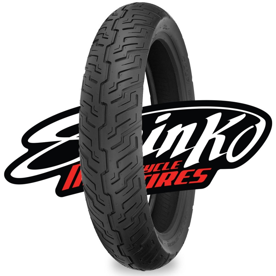Shinko 87-4470 Tire 733 Series Front Tire 130/70-18 63H Bias Blackwall
