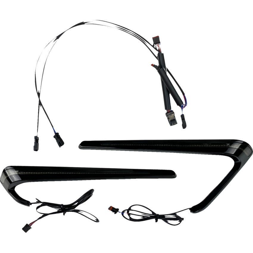 Custom Dynamics Smoke LED Saddlebag Lights for Harley Low Rider & Sport Glide