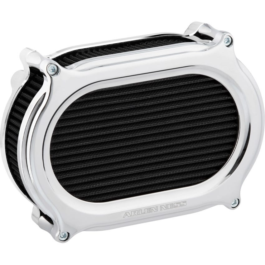 Arlen Ness Chrome Stage 2 Oval Air Cleaner Kit for Harley 23-25 Touring Softail